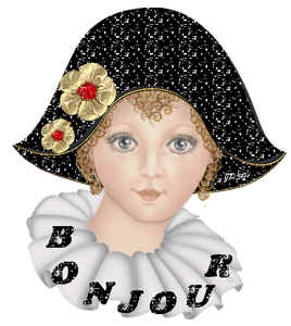 Gif animé bonjour Pierrot